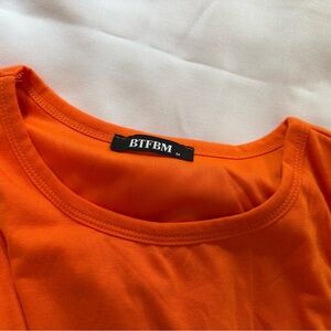 Bright Orange BTFBM Dress